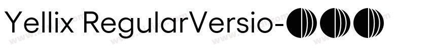 Yellix RegularVersio字体转换